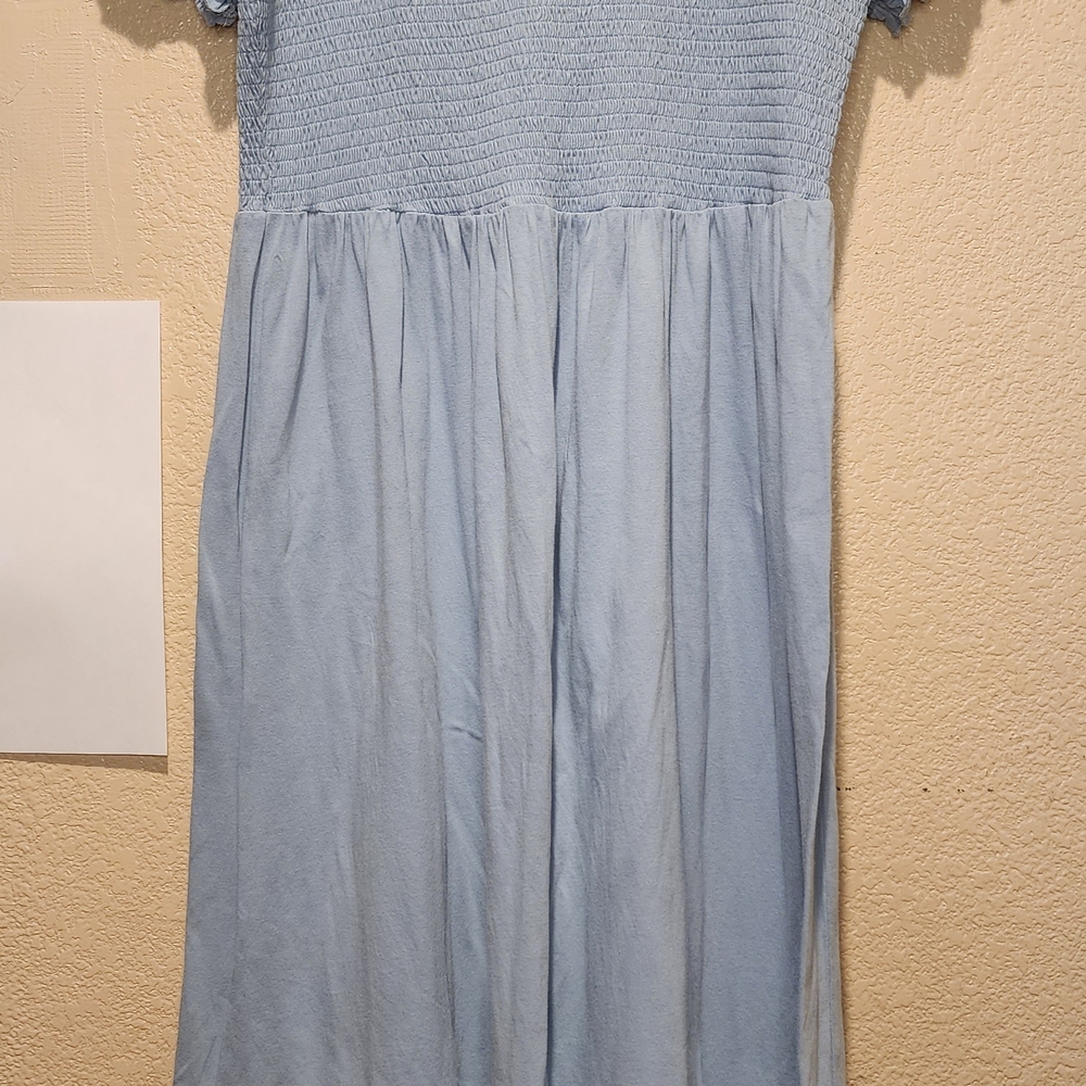 DownEast Light Blue Maxi Dress